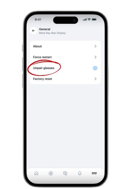 meta view app settings