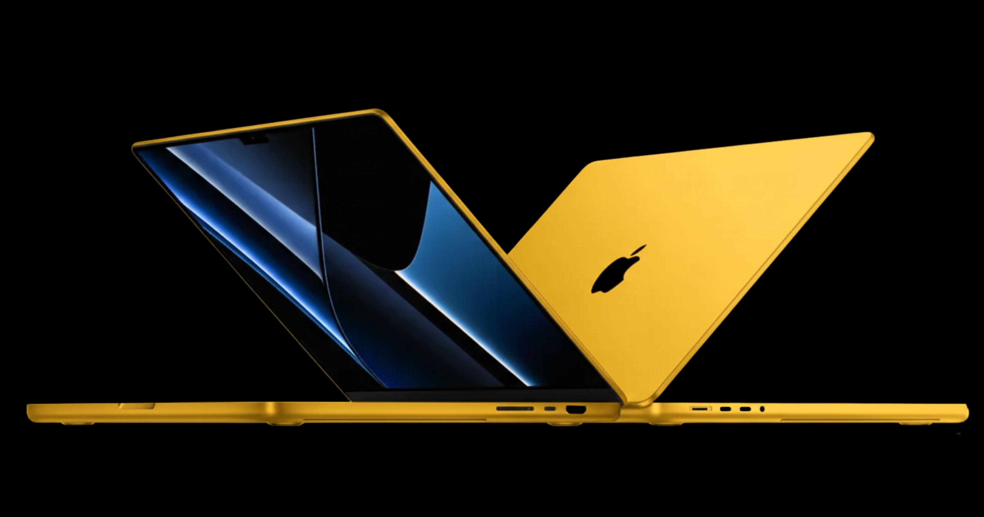 new macbook with bright colors