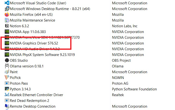 nvidia graphics card